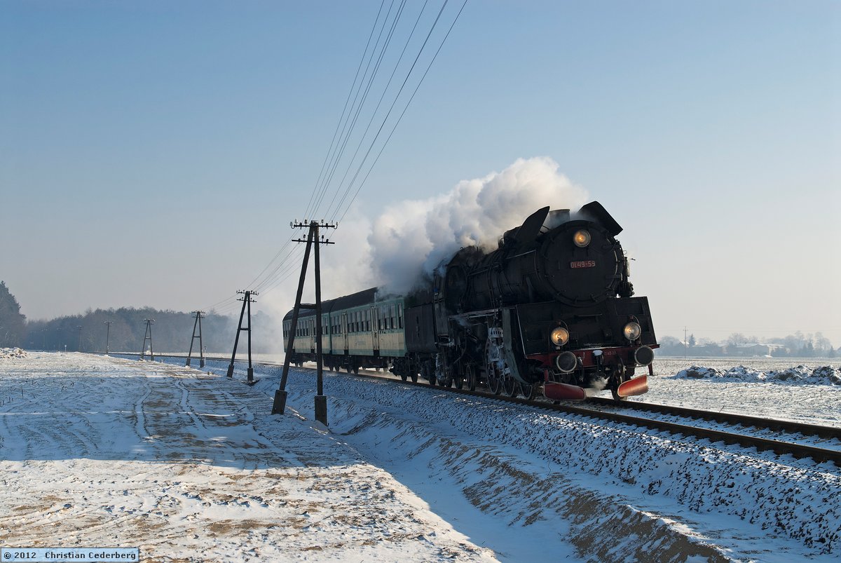 2012-02-10 10.11 Ol49-59 near Strykowo with Wolsztyn-bound train.jpg