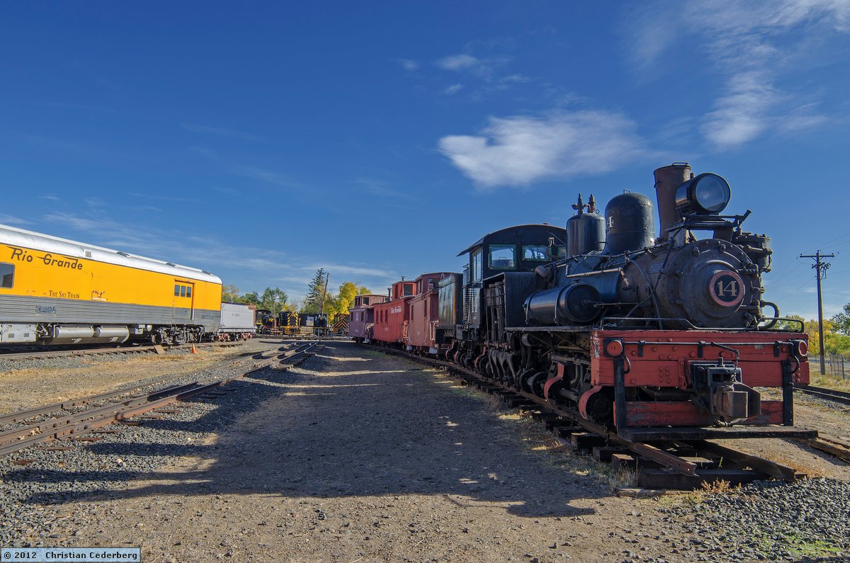 2012-10-15 10.53 Shay no. 14 at Colorado Railroad Museum.jpg